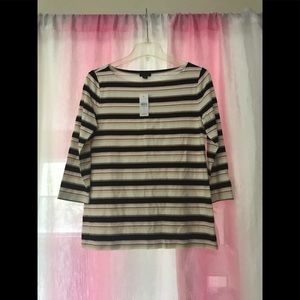 NWT Ann Taylor Striped Top Size Small